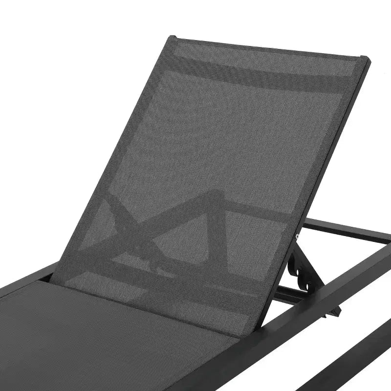 Christopher Knight Home Cherry Outdoor Adjustable Aluminum Chaise Lounge Set with C-Shaped Table