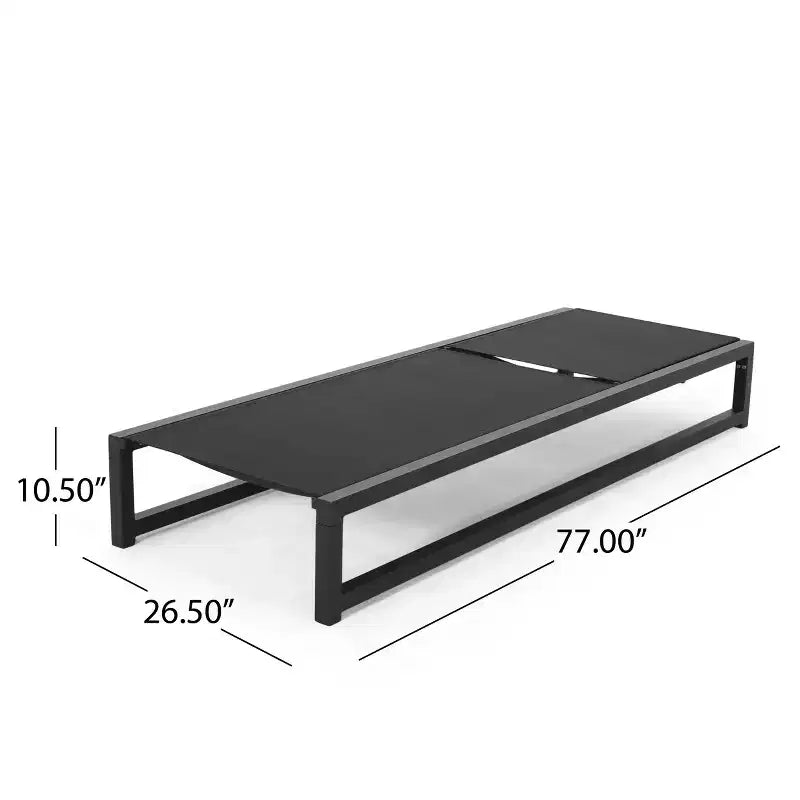 Christopher Knight Home Cherry Outdoor Adjustable Aluminum Chaise Lounge Set with C-Shaped Table