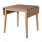 Merax 3-Piece Extendable Drop Leaf Dining Set with Upholstered Chairs