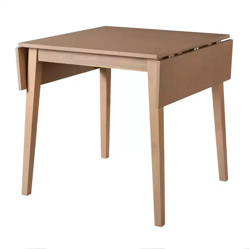 Merax 3-Piece Extendable Drop Leaf Dining Set with Upholstered Chairs