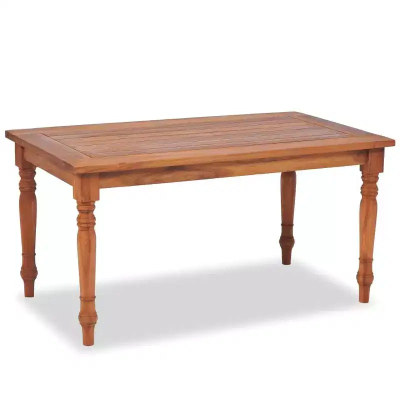 vidaXL Patio Furniture Set Set of 4 Brown Teak Wood Medium Durable