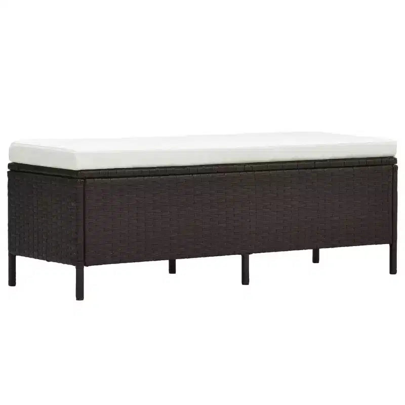 vidaXL Garden Furniture Set Brown, Cream White