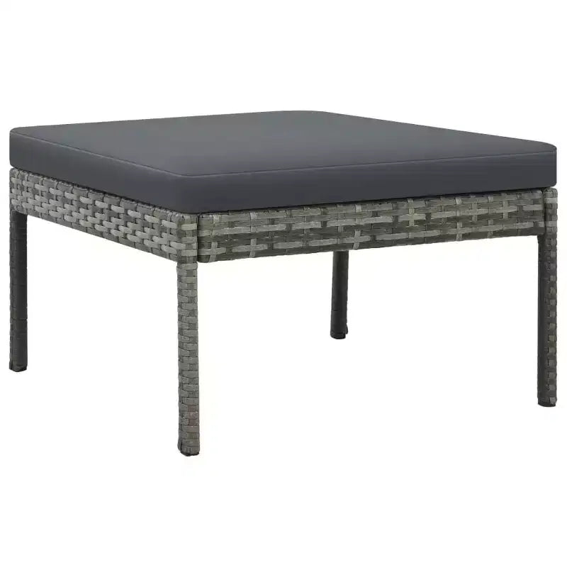 vidaXL Garden Sofa Grey, Dark Grey