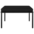 vidaXL Salon de jardin PVC noir avec table et chaises