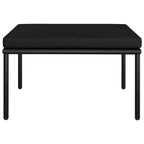vidaXL Salon de jardin PVC noir avec table et chaises