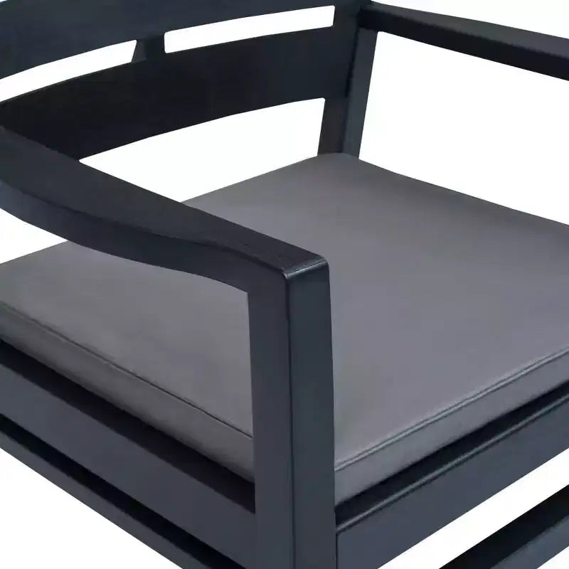 vidaXL Patio Lounge Set Set of 4 Anthracite Plastic Medium Lightweight