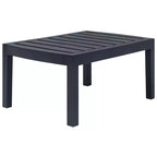 vidaXL Patio Lounge Set Set of 4 Anthracite Plastic Medium Lightweight