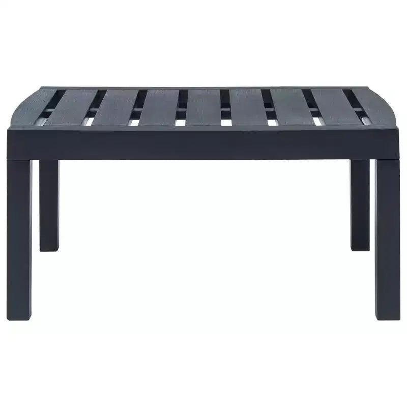 vidaXL Patio Lounge Set Set of 4 Anthracite Plastic Medium Lightweight