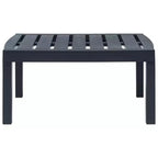 vidaXL Patio Lounge Set Set of 4 Anthracite Plastic Medium Lightweight