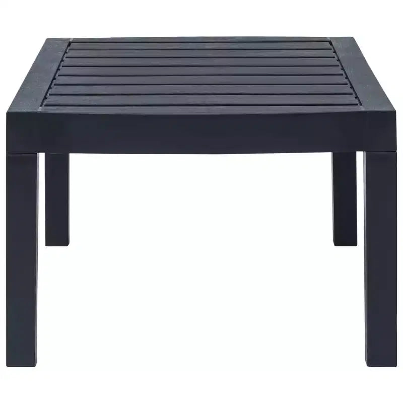 vidaXL Patio Lounge Set Set of 4 Anthracite Plastic Medium Lightweight