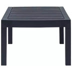 vidaXL Patio Lounge Set Set of 4 Anthracite Plastic Medium Lightweight