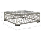 vidaXL Ensemble de canapés de jardin 6 pièces Résine tressée Gris Modulable