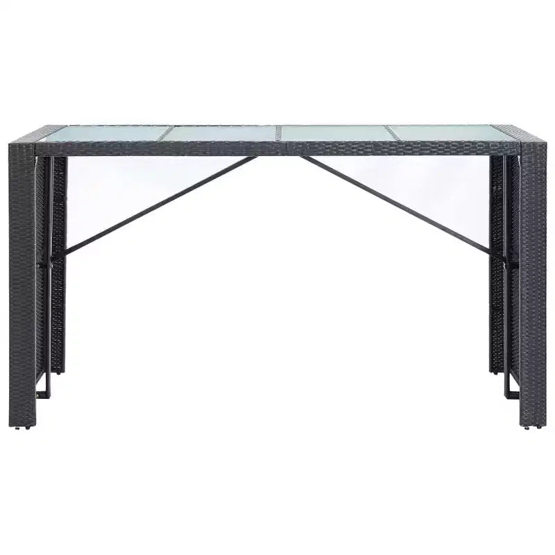 vidaXL Garden Bar Set Black