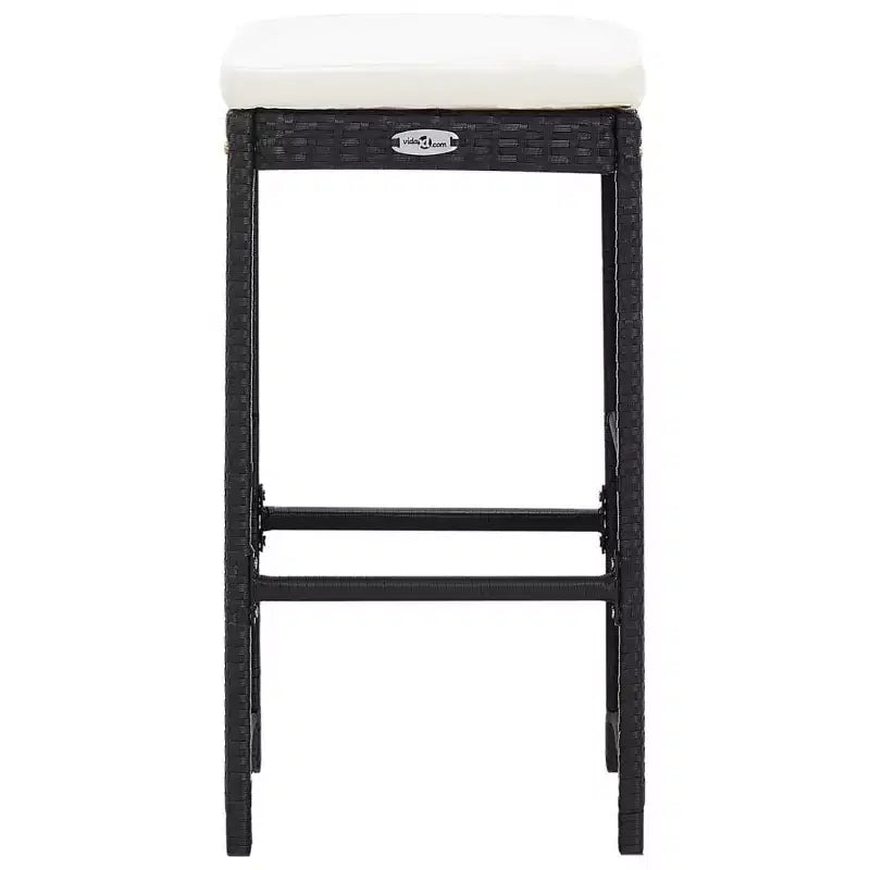 vidaXL Garden Bar Set Black