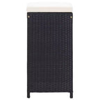 vidaXL Garden Bar Set Black