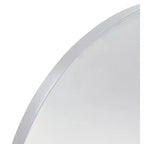 Silver Arched Bathroom Wall Mirror  Metal Frame