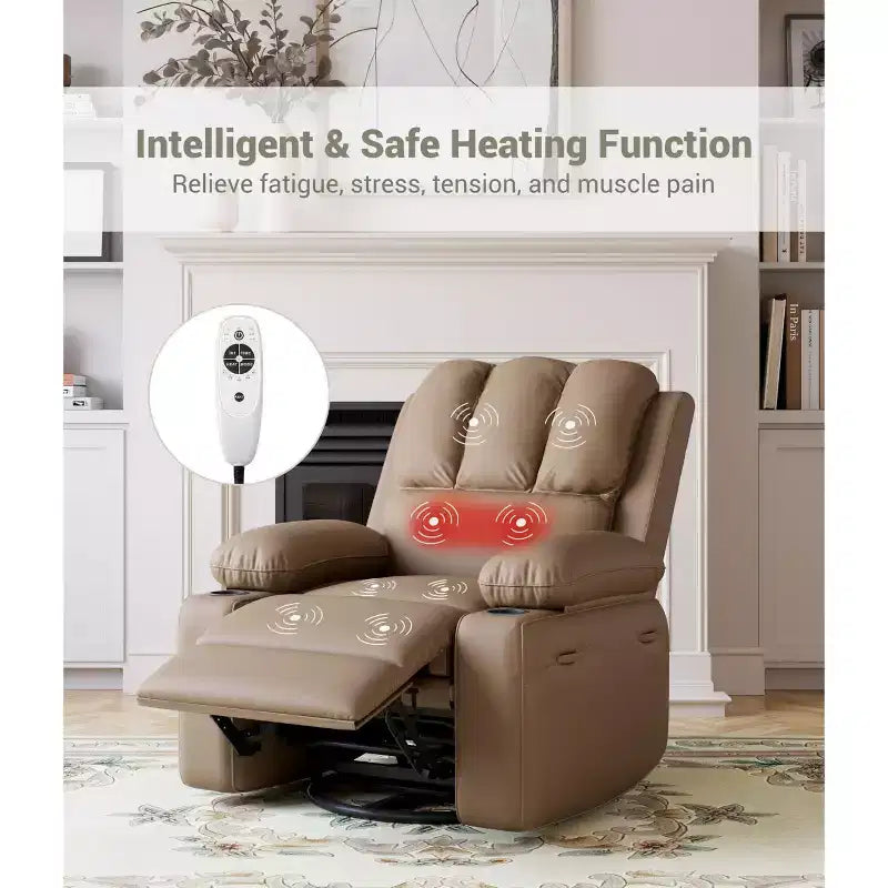 TROPOW Fauteuil à Bascule pour Enfant, Fauteuil à Bascule Rembourré avec Dossier Haut, Chaise Longue d'Appoint Moderne pour Salon, Chambre à Coucher