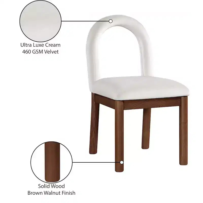 Meridian Furniture,Conrad Velvet Dining Chair