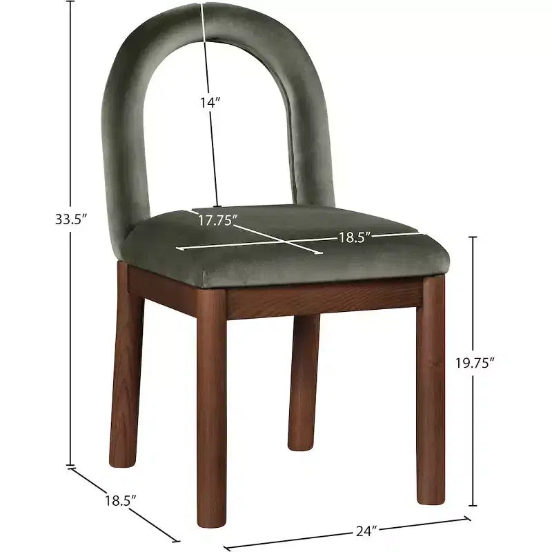 Meridian Furniture,Conrad Velvet Dining Chair