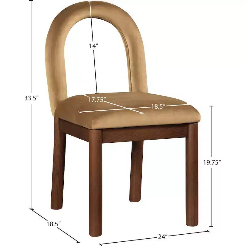 Meridian Furniture,Conrad Velvet Dining Chair