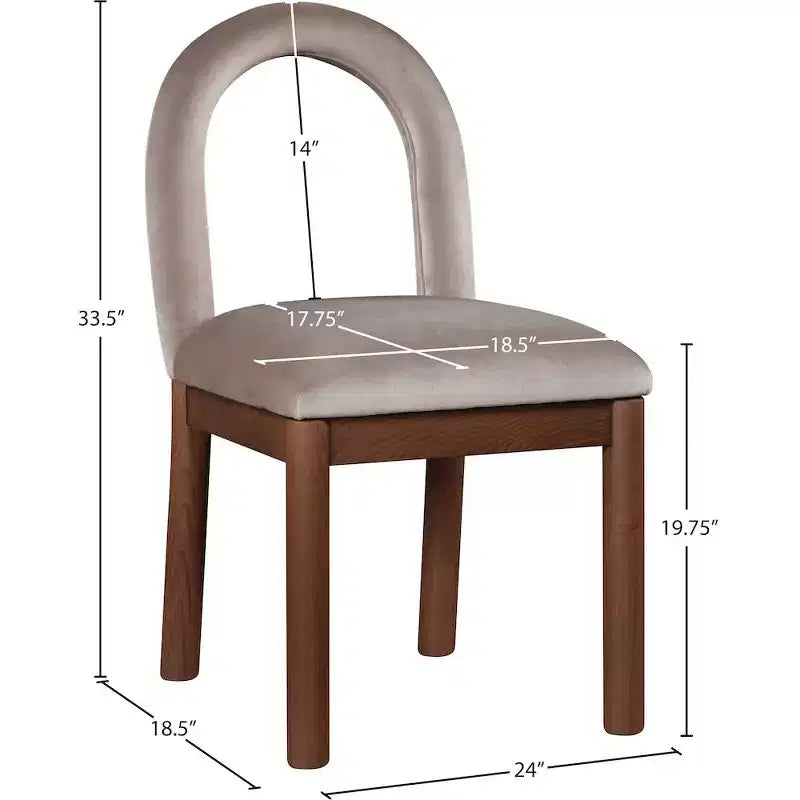 Meridian Furniture,Conrad Velvet Dining Chair