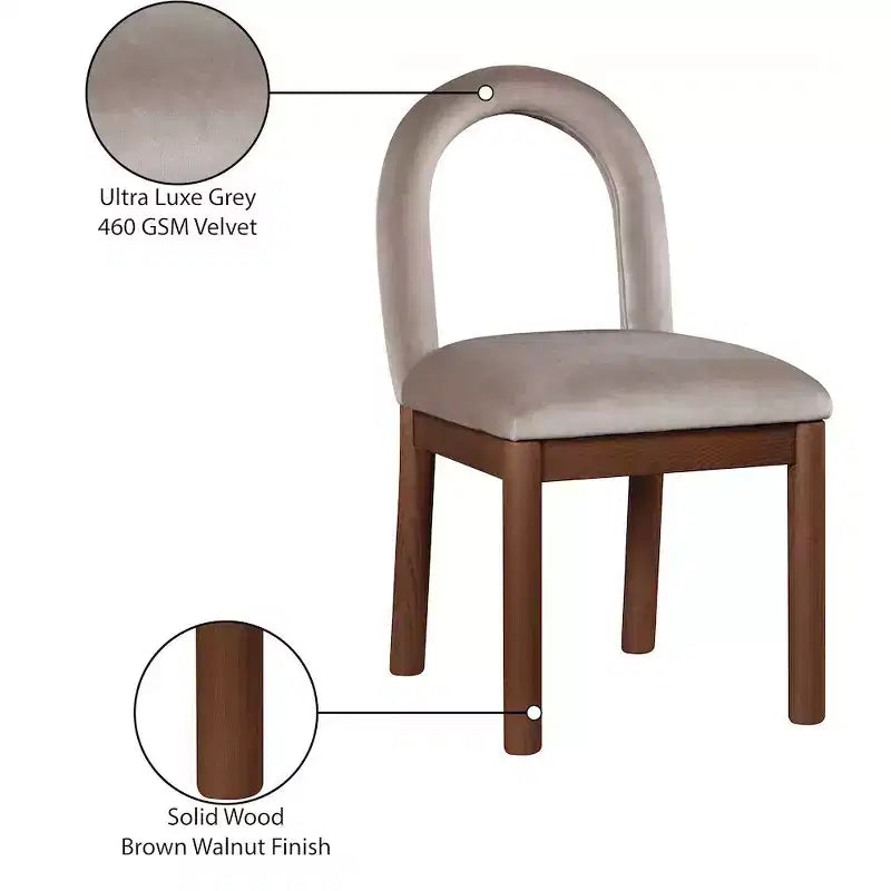 Meridian Furniture,Conrad Velvet Dining Chair