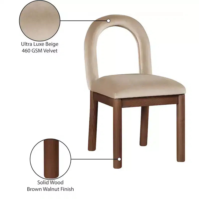 Meridian Furniture,Conrad Velvet Dining Chair