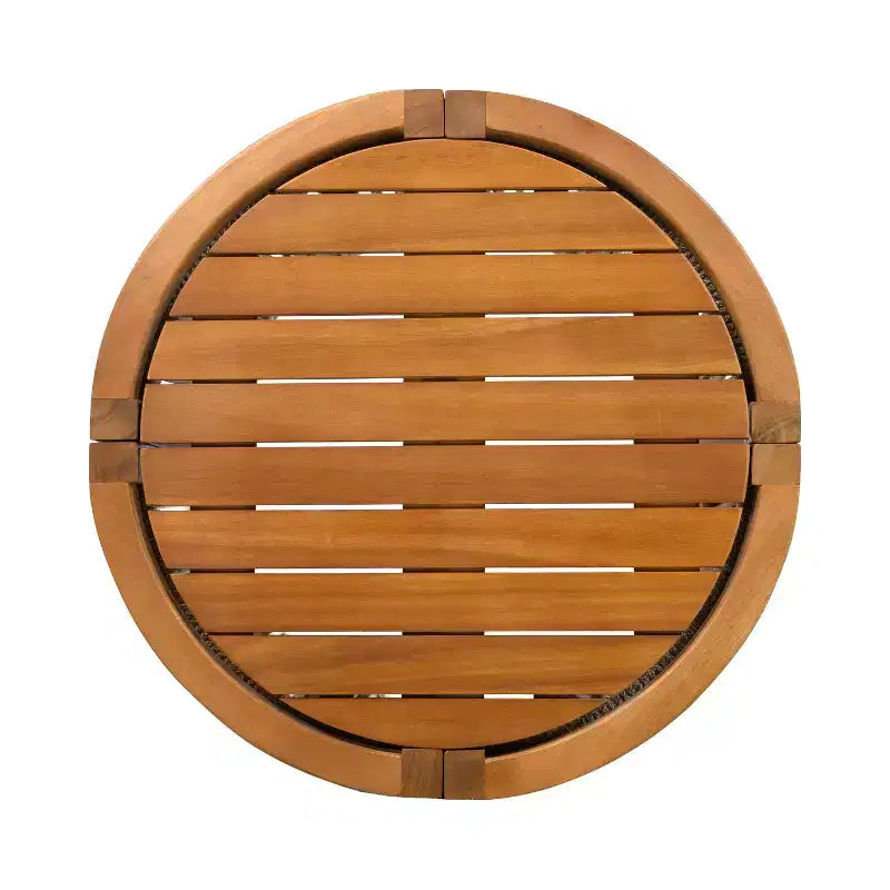Christopher Knight Home Krizzix Boho 3 Piece Outdoor Acacia Wood Woven Rope Seating Set with Cushions