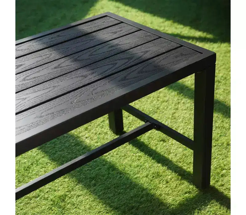Bestier 4 Pieces Metal Patio Furniture Set, Outdoor Rattan Patio Conversation Sets with Soft Cushion for Garden, Backyard, Porch, Poolside