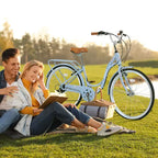 Zeus & Ruta 24-Inch Ladies' Bicycle with 7-Speed and Steel Frame