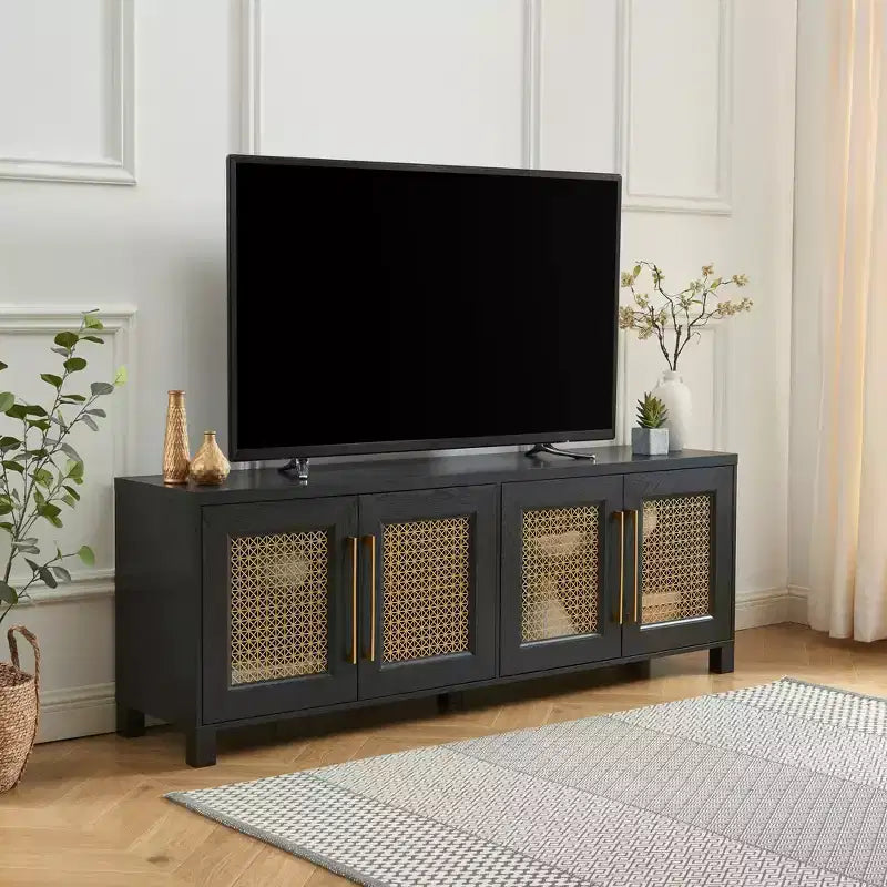 Probe Hues 69.5 Inch W TV Stand for 78 Inch TVs with Storage