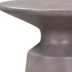 HomeRoots 24 Gray Concrete Round Coffee Table