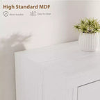GustoWave 70.1 Farmhouse TV Stand, Media Console with Storage Drawers & Open Shelf for Living Room, Bedroom