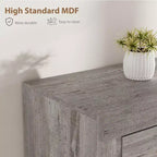 GustoWave 70.1 Farmhouse TV Stand, Media Console with Storage Drawers & Open Shelf for Living Room, Bedroom