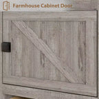 GustoWave 70.1 Farmhouse TV Stand, Media Console with Storage Drawers & Open Shelf for Living Room, Bedroom