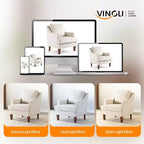 Karl Home |29 inch Wide T-Cushion Polyester Solid Wood Accent Chair
