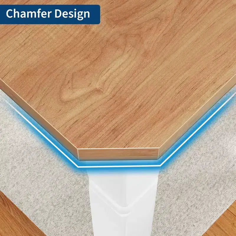 79Grande table à manger industrielle pour 6 à 8 personnes Table de cuisine rectangulaire en bois Table à manger moderne de style fermier Table de salle à manger et de cuisine robuste