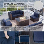ALAULM Patio Furniture Sets 11 Pieces