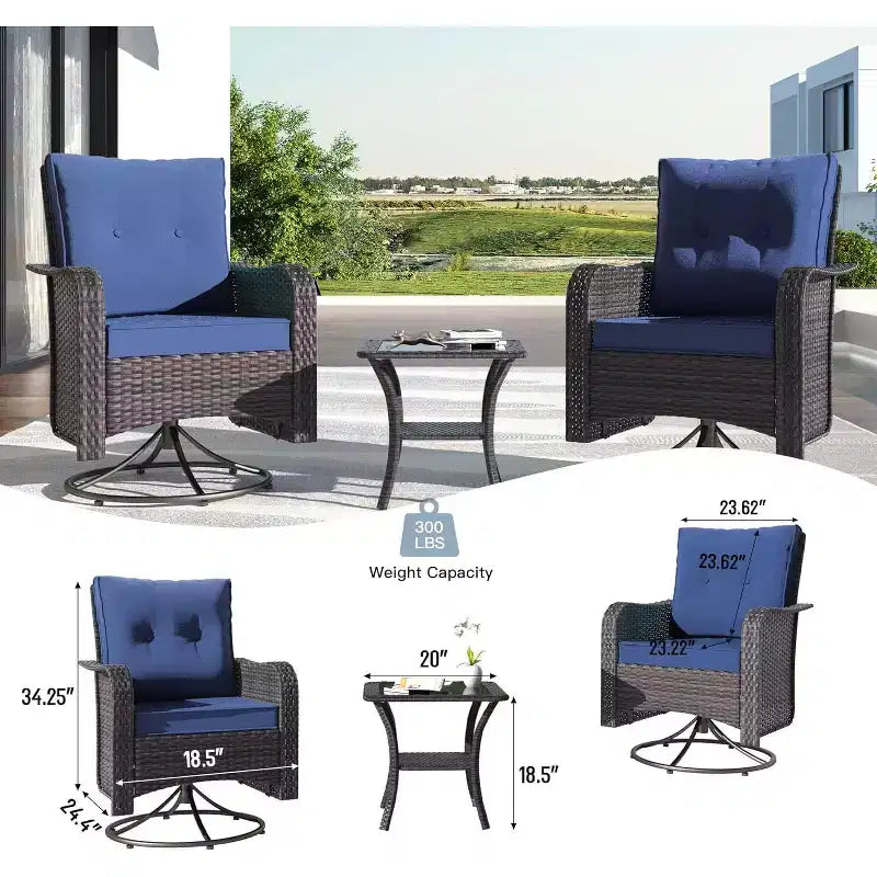 ALAULM Patio Furniture Sets 11 Pieces