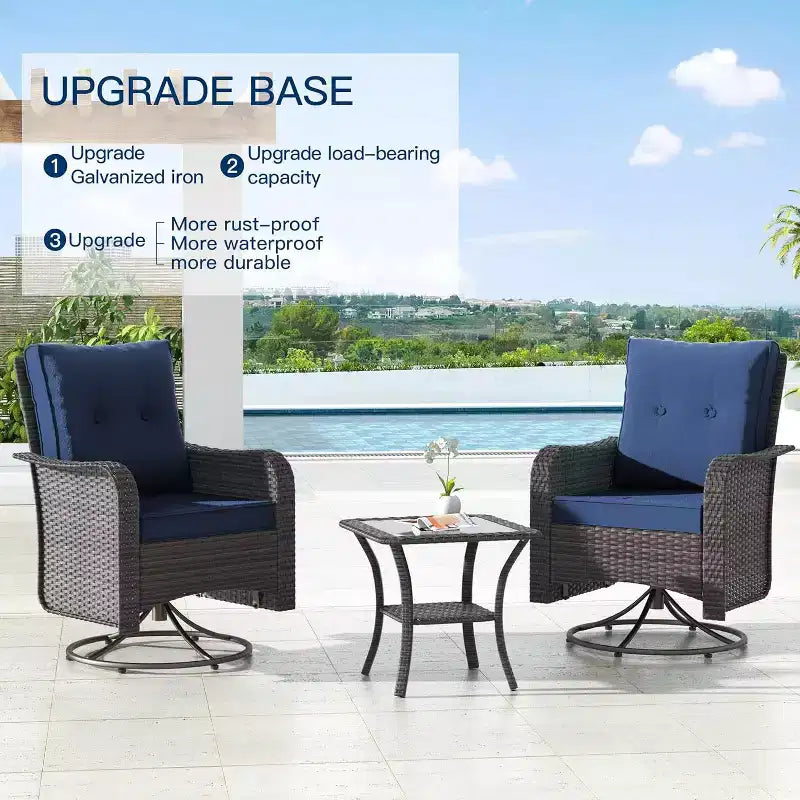 ALAULM Patio Furniture Sets 11 Pieces