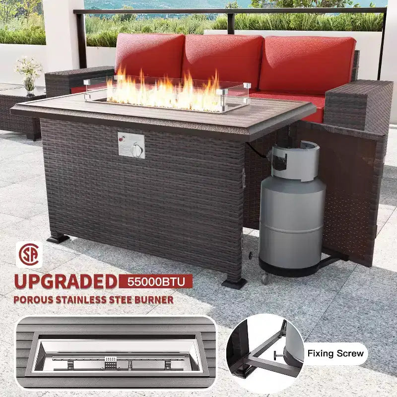 ALAULM Patio Furniture Sets 11 Pieces