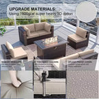 ALAULM Patio Furniture Sets 11 Pieces
