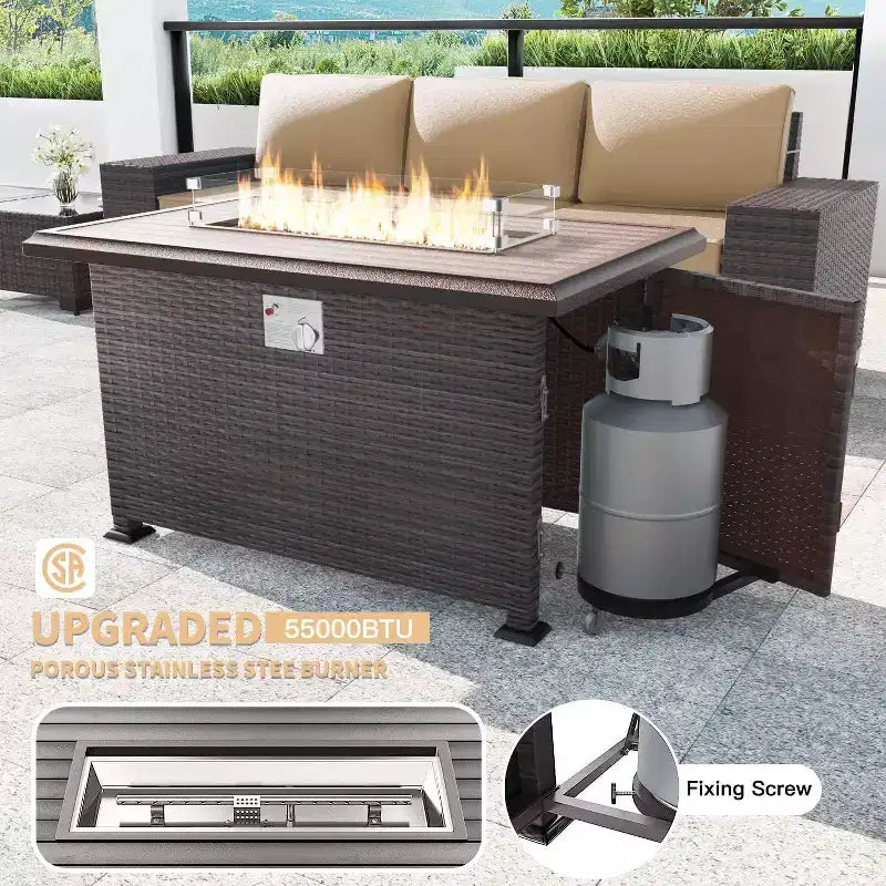 ALAULM Patio Furniture Sets 11 Pieces