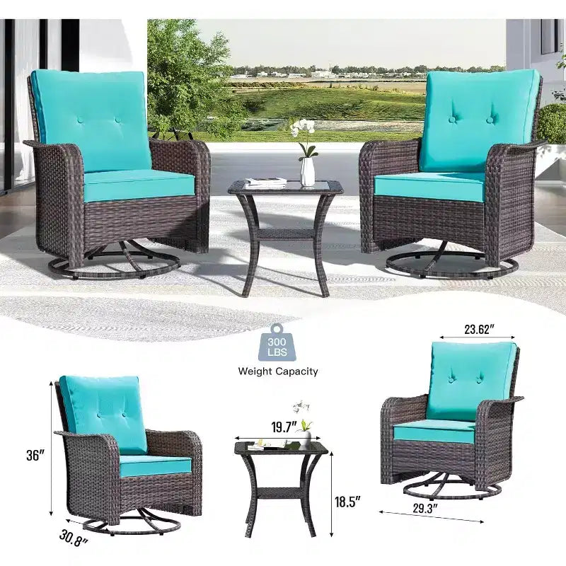 ALAULM Patio Furniture Sets 11 Pieces