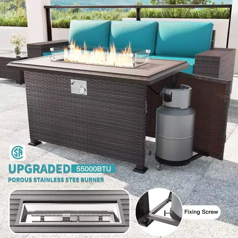 ALAULM Patio Furniture Sets 11 Pieces