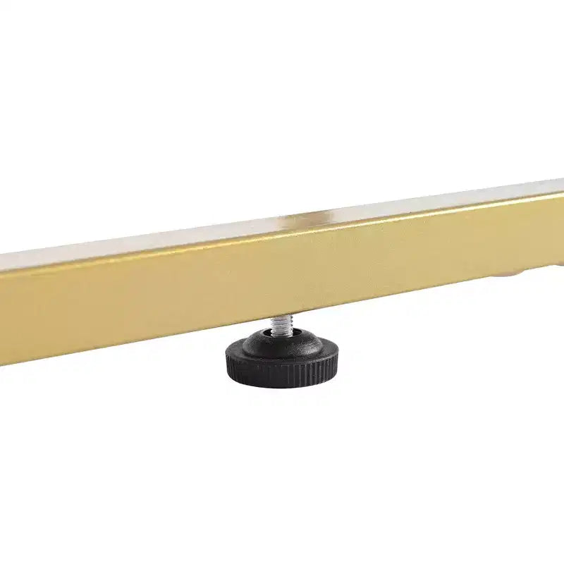 Whisen Modern TV Stand with Metal Legs & Gold Handles, Console Table with Cabinets and Adjustable Shelves, Fits TVs Up to 80''
