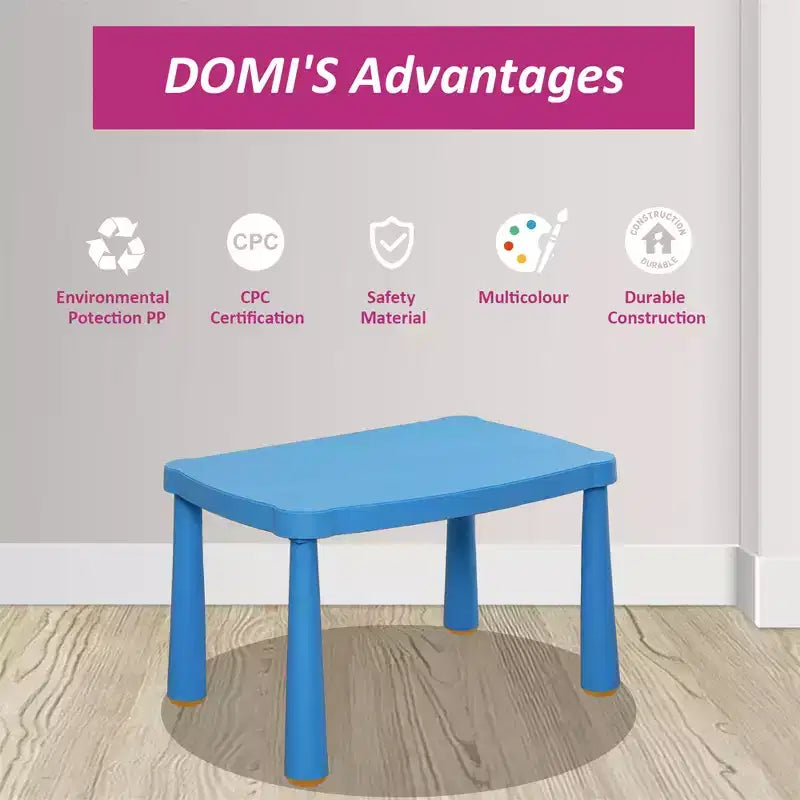 Table Rectangulaire d'Activités pour Enfants CLIHOME en Plastique de Haute Qualité, Idéale pour l'École et la Maison