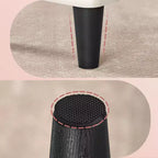 LEDREM Petit pouf ottoman en velours avec pieds inclinés, coussin épais en mousse, rangement caché et poignée de transport, pour salon, chambre, entrée