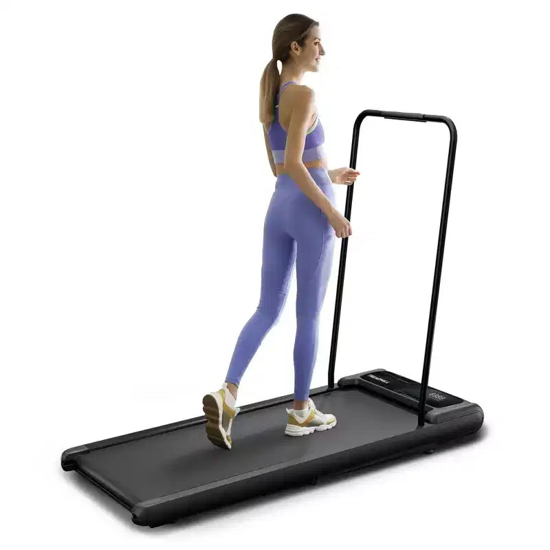 Tapis de marche pliable NAYSAYE sous le bureau avec accoudoirs amovibles et bande amortie pour la maison, la salle de sport et le bureau