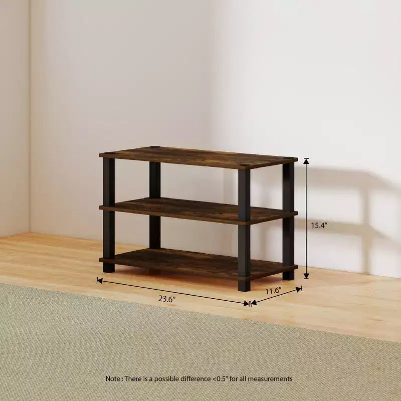 HOMLUX 3 Tier Shoe Rack Storage Organizer for 9 Pairs No Tools Needed